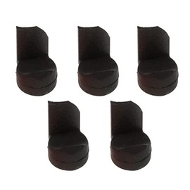 Jiayouy Pack of 5 Soft Silicone Clarinet Oboe Thumb Rest Cushion Thumb Protector for Woodwind Instrument (Black)
