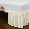 QSY Home Wrap Around Elastic Eyelet Bed Skirts 14 1/2
