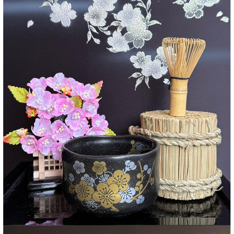 Waraku Fuuka Japanese Traditional Mino Ware Handcrafted Mini Matcha Chawan
