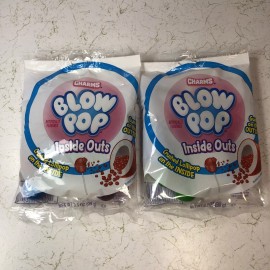 Charms Blow Pop "INSIDE OUTS"-Crushed Lollipops on the Inside/Gum on the Outside