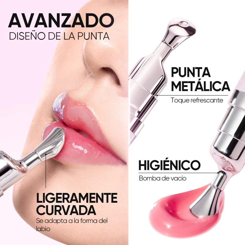 Skintific Labial Serum Hidratante Con Brillo Gloss Labios Rojo Cereza