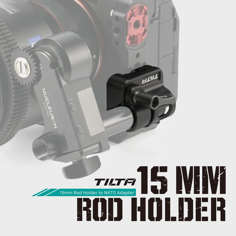 TILTA 15mm Rod Holder to NATO Adapter for Tilta Camera