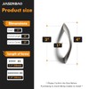 JIASENBAO 10 Pack Brushed Nickel Cabinet Pulls 3 Inch Arch