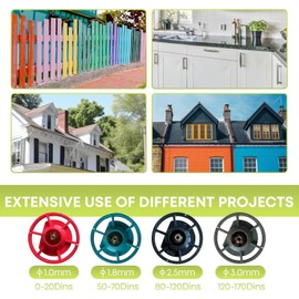 Paint Sprayer 1000W High Power Electric Spray Paint Gun with Adjustable Spray Width Knob 4 Nozzles and 3 Patterns Easy to Clean for Furniture Home Interior House Painting Green