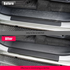 Zekzoop Door Sill Protector Compatible with 2025 2026 Toyota 4Runner Outer Step Protector Side Edge Step Guard Car Door Dust Shield Cover for 4 Runner Exterior Accessories (Outer 4PCS)