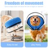 2-in-1 Soft Inflatable Dog Cone Collar Alternative with Enhanced Anti-Licking