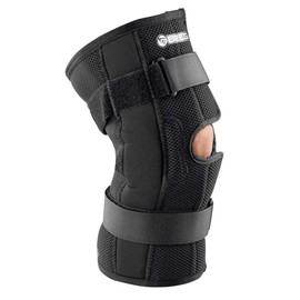 Breg Wraparound, Open Back, Economy Hinged Knee Brace, Airmesh or Neoprene (Neoprene Material, Small)