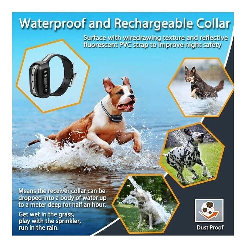 Blingbling GPS Wireless Dog Fence System, Electric Satellite Technology Pet