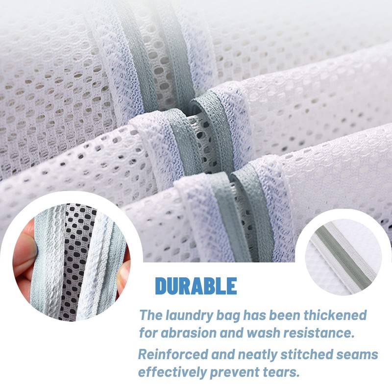 Mesh Laundry Bags, 2pcs Mesh Laundry Bag for Washing Machine,