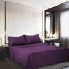 4 Piece Bed Sheets Set (Full,Purple) 1 Flat Sheet,1 Fitted