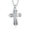 MZC Jewelry Cross Urn Necklace for Ashes Keepsake Urn Cremation