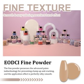 eodci EODCI Dip Powder, Nude Color Dipping Powder French Nail Art Starter Manicure Salon DIY at Home, Odor-Free and Long-Lasting, No Needed Nail Lamp Curing, 1 Oz