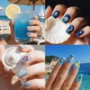 PH PandaHall 3 Pieces Summer Ocean Nail Stamping Plates Set,
