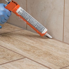 Mapei Keracaulk S Premium, Paintable, Sanded, Siliconized Acrylic Caulk, Expertly Formulated to Match Grout Colors, 10 oz., 5049 Light Almond- Sanded