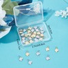 Beebeecraft 40Pcs/Box 2 Colors Four Leaf Clover Charms 18K Gold&