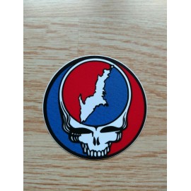 Grateful Dead Sticker-Yooper Stealie-3" Marine Vinyl-Upper Peninsula Michigan
