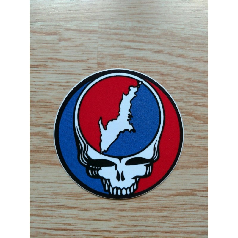 Grateful Dead Sticker-Yooper Stealie-3" Marine Vinyl-Upper Peninsula Michigan