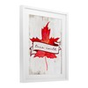 Stupell Industries True North Maple Leaf White Framed Print Under