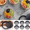 Emwel Tart Tins 6 Packs Tart Pans 4 inch Removable