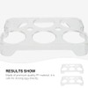 Operitacx Pack of 2 Egg Containers for Refrigerator, 6 Grid
