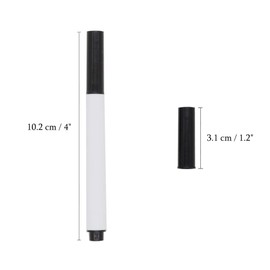 RETON 30 Pcs Dry Erase Markers, 4 Inch Mini Whiteboard Pens, White Board Markers with Fine Tip for Classroom, Office, Hospital, Factory, Board Games and Tutoring Sessions (30 Pcs, Without Magnetic)