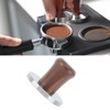 Wood Handle Coffee Tamper Stainless Steel Press Detachable Flat Base