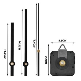 DODUOS 28mm Long Shaft Quartz Clock Movement Wall Clock Movement for DIY Wall Clock Black