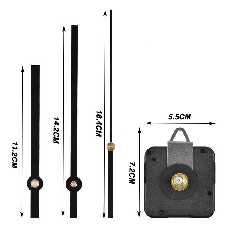 DODUOS 28mm Long Shaft Quartz Clock Movement Wall Clock Movement