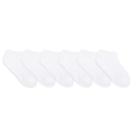 Robeez-Core-6 Pack Kids Socks - Solid NS White 8-9.5