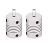 sourcing map 5 Pieces 3 mm to 3 mm Aluminium