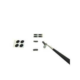 ZG0I7 - Filtro de malla para auriculares Airpords Pro piezas de reparación de repuesto a prueba de polvo, 2 pares con pinzas de acero inoxidable antiestático
