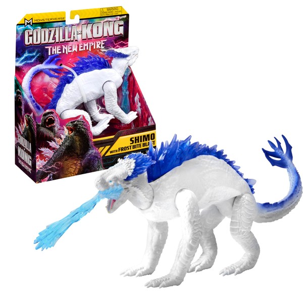 MonsterVerse Godzilla x Kong: The New Empire, 6-Inch Shimo Action Figure Toy, Iconic Collectable Movie Character, Includes Realistic Frost Bite Blast Feature, Toy Suitable for Ages 4 Years+