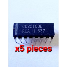 RCA Lot of 5*  RCA  CD22100E  4x4 CMOS Analog Switch Array Matrix Crosspoint DIP-16