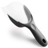 Spring Chef Gray Magnetic Ice Scoop for Freezer, Contoured Translucent