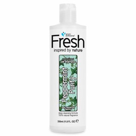 Groom Professional Fresh Peppermint Purify Hundeshampoo Sensitiv - Natürliches Hundeshampoo für Hunde - Verleiht dem Fell Pflege und Glanz - Reinigt und Spendet Feuchtigkeit, 350ml