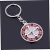 Outanaya Metal Mini Russian Roulette Keychain Mini Keychain Key Chain