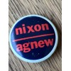 100 Vintage Presidential Race NIXON /Agnew Red & Black Buttons