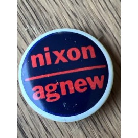 100 Vintage Presidential Race NIXON /Agnew Red & Black Buttons 1”