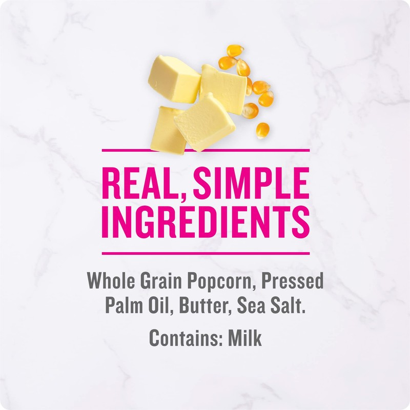 Angie's BOOMCHICKAPOP Real Butter Microwave Popcorn, 3.29 oz., 6-Count Bags