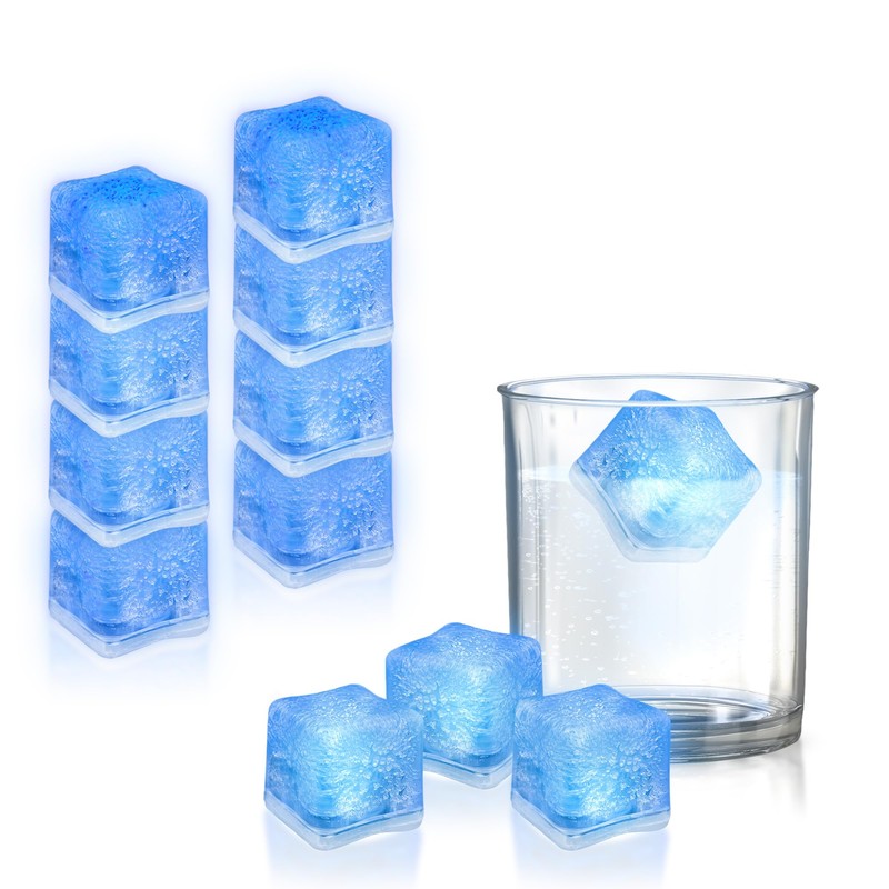 Windy City Novelties 12 pack LED Ice Cubes with Changing