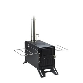 Camping Tent Stove – Portable Wood Burning Stove for Outdoor Camping, Hiking, Ice Fishing, and Hunting – Lightweight & Compact Design, Durable Stainless Steel Construction with Chimney Pipe