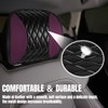 Hovom 2PCS Car Headrest Cover, Soft Breathable Leather Cars Front