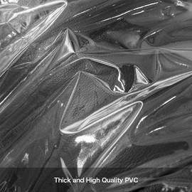 STONECREST Plastic Recliner Chair Cover - Clear Vinyl Waterproof, Pet Scratching Furniture Protector, Heavy Duty Thickness Slipcover for Storage and Moving 34" W (1 Pack, Small)