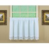 Today's Curtain, Heirloom Battenberg Eyelet Tier 36", White, 58" W