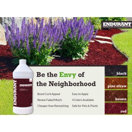 Geoponics Mulch Dye Concentrate Color Renewal – Mulch Paint Revitalizes Approximately 1,000 Sq Ft of Faded Mulch to Instantly Transform Landscaping (32 oz) (Black)