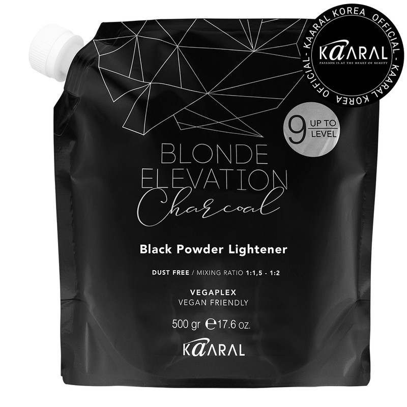 Caral Charcoal Black Powder Lightener Decolorizer 500g / 카랄 차콜