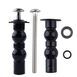 2 Pack Universal Toilet Seat Hinge Bolt Screw Blind Hole Fixing Expanding Rubber Bolt Top Fix Nuts Screws for Top Mounting Toilet Seat Replacement Parts Kit