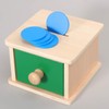STOBOK Wooden Coin Box Toy Montessori Toy Hand Eye Coordination