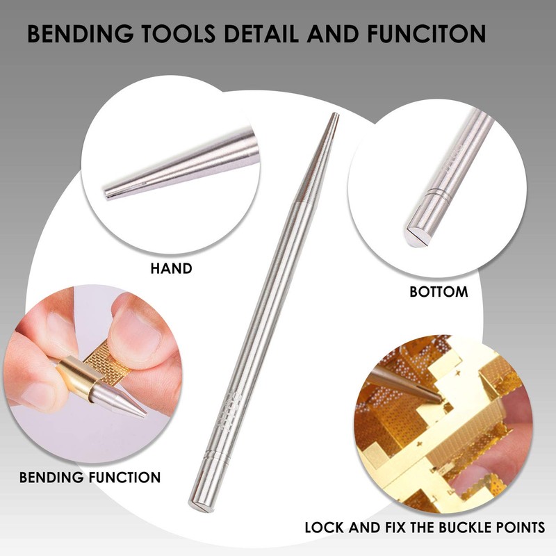 6 Pieces Metal Model Kits Tool Sets, Edges Tabs Cylinder