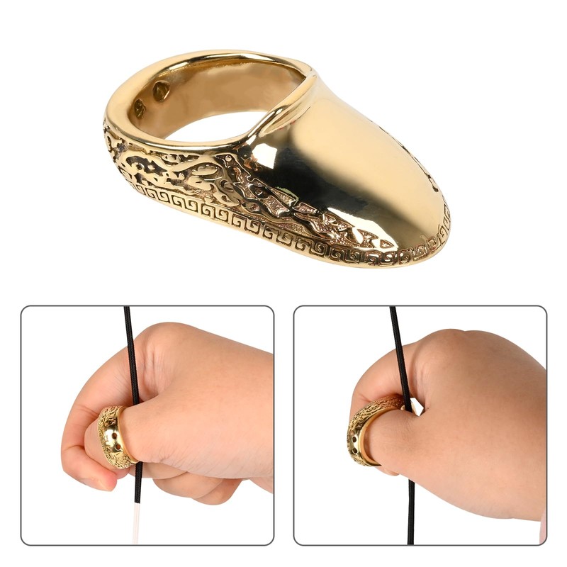 SPG Archery Thumb Ring - Hard Brass Thumb Draw Archery